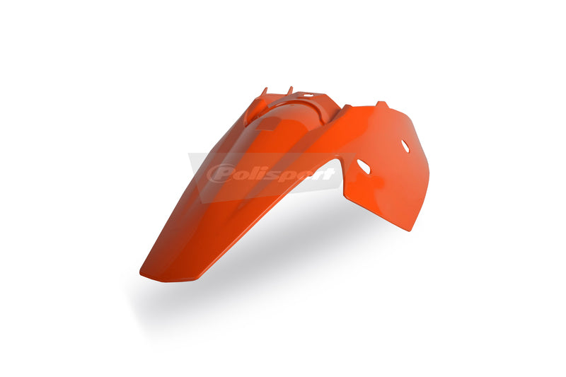 Kotflügel hinten + Seitenplatten integriert Polisport orange KTM
