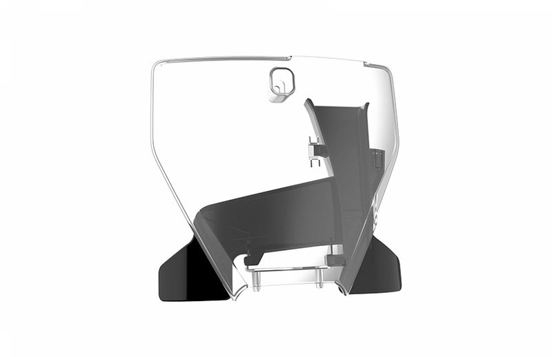 POLISPORT Nummerntafel transparent/schwarz Husqvarna TC/FE