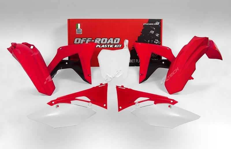 RACETECH Plastik-Kit Originalfarbe (2017) rot/schwarz/weiß Honda CRF450R
