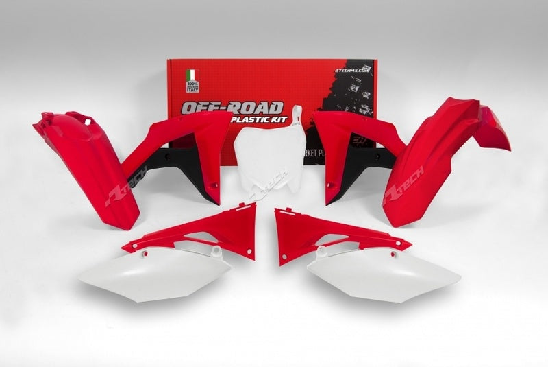 RACETECH Plastik-Kit Originalfarbe (2017) rot/schwarz/weiß Honda CRF450RX
