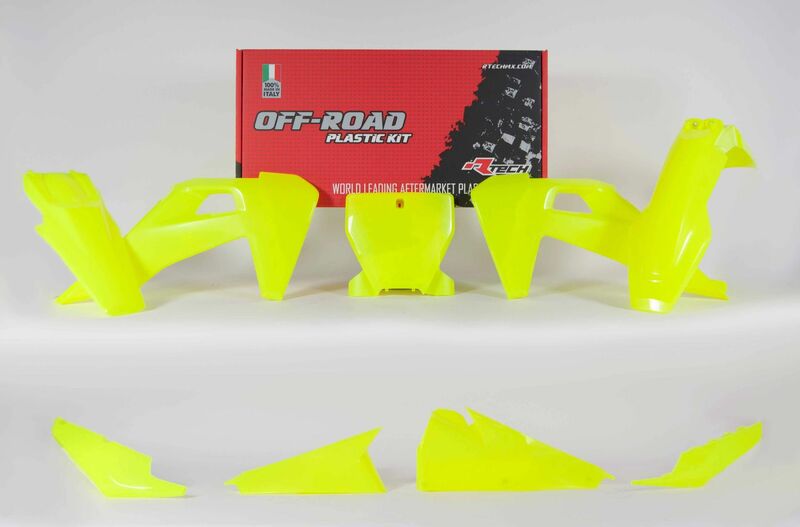 RACETECH Plastik-Kit neongelb Husqvarna TC/FC
