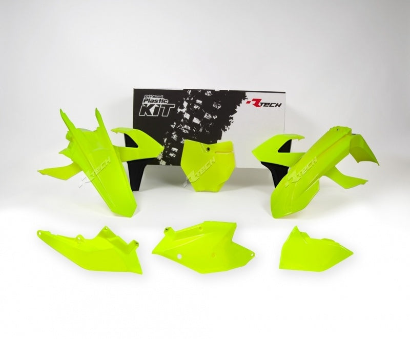 RACETECH Plastik-Kit neongelb/schwarz KTM