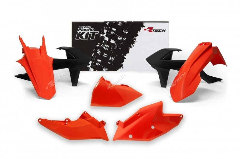 RACETECH Plastik-Kit Originalfarbe (2017) orange/schwarz KTM