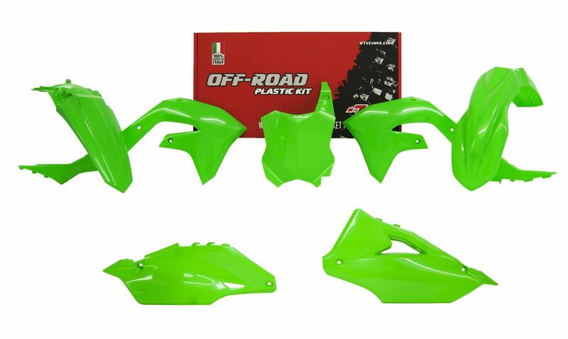 RACETECH Plastik-Kit neongrün Kawasaki KX450F