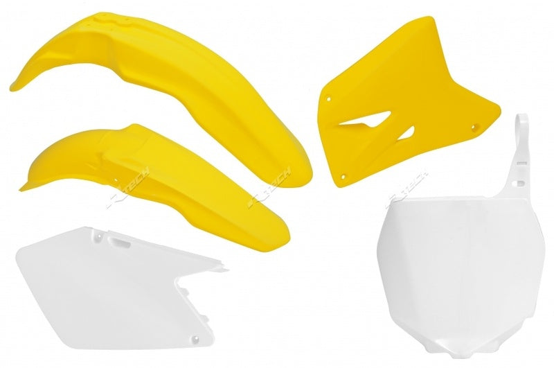 Kunststoff-Kit Racetech Originalfarbe 2009 gelb Suzuki RM125/250