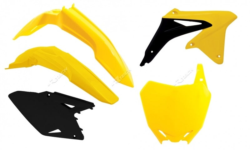 RACETECH Plastik-Kit Originalfarbe (2017) gelb/schwarz Suzuki RM-Z450