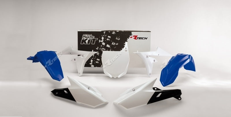 Kunststoff-Kit Racetech Originalfarbe weiß/blau Yamaha YZ250/450F