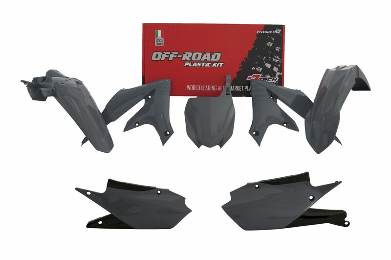 RACETECH Plastik-Kit Quantum grau Yamaha YZ250F