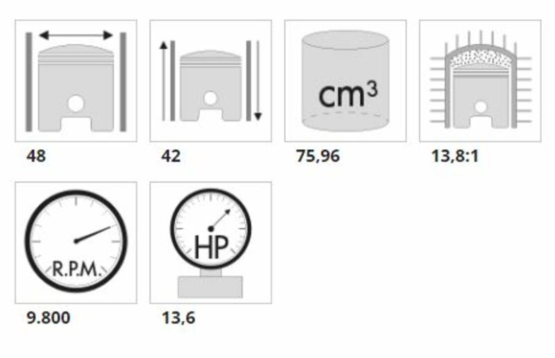 POLINI Zylindersatz Ø54mm 75,96CC Minarelli SER.6000