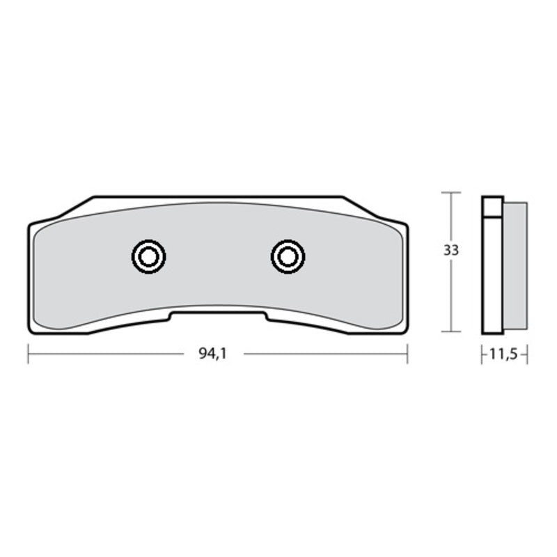 BREMBO UPGRADE Z04 Sintermetall Bremsbelage - 07B36691