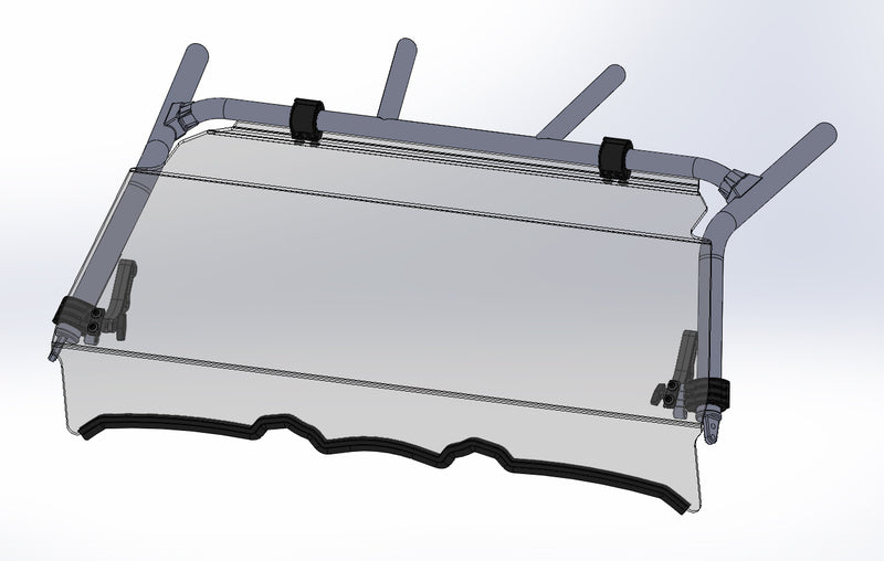 DIRECTION 2 Front-Vollkipp-Windschutzscheibe Yamaha YXZ1000