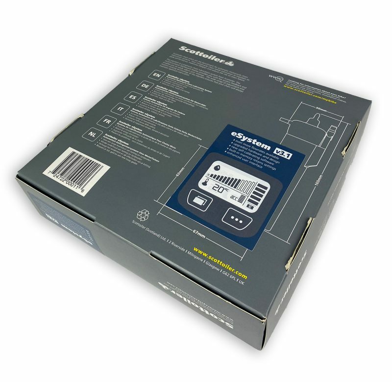 SCOTTOILER eSystem 3.1 Universal-Kettenöler Standard Blue