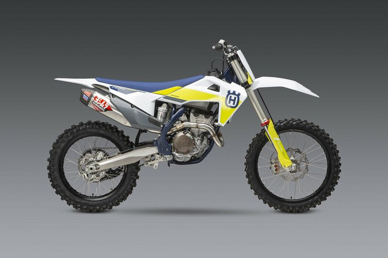 YOSHIMURA RS-12 Signature Series Komplettauspuffanlage Edelstahl/Alu-Schalldämpfer/Carbon-Endkappe KTM/Husqvarna