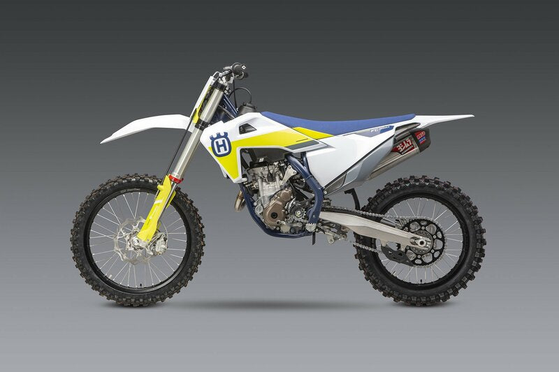YOSHIMURA RS-12 Signature Series Komplettauspuffanlage Edelstahl/Alu-Schalldämpfer/Carbon-Endkappe KTM/Husqvarna