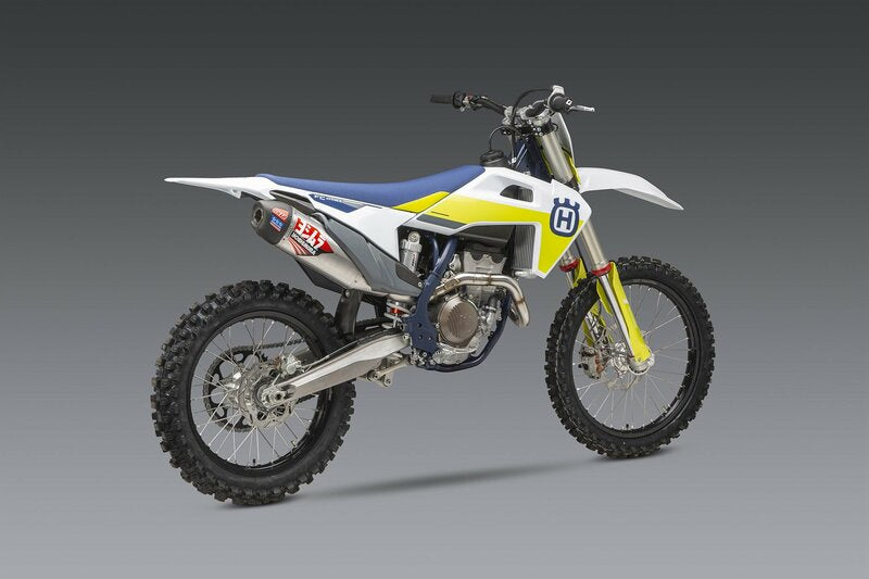 YOSHIMURA RS-12 Signature Series Komplettauspuffanlage Edelstahl/Alu-Schalldämpfer/Carbon-Endkappe KTM/Husqvarna