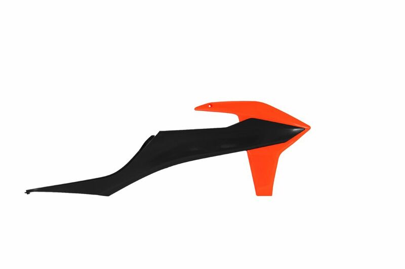 RACETECH Kühlerabdeckungen Schwarz/Orange KTM