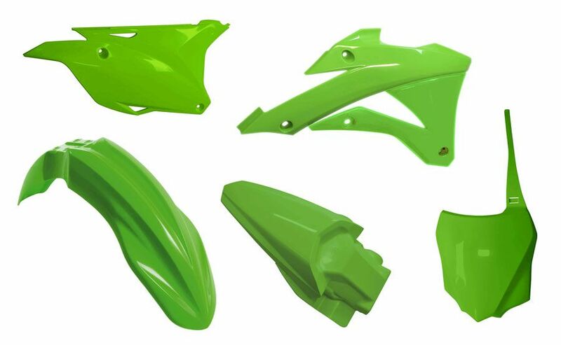 RACETECH Kunststoff-Kit Verkleidungsteile OEM Farbe (2021) Kawasaki KX 85-100