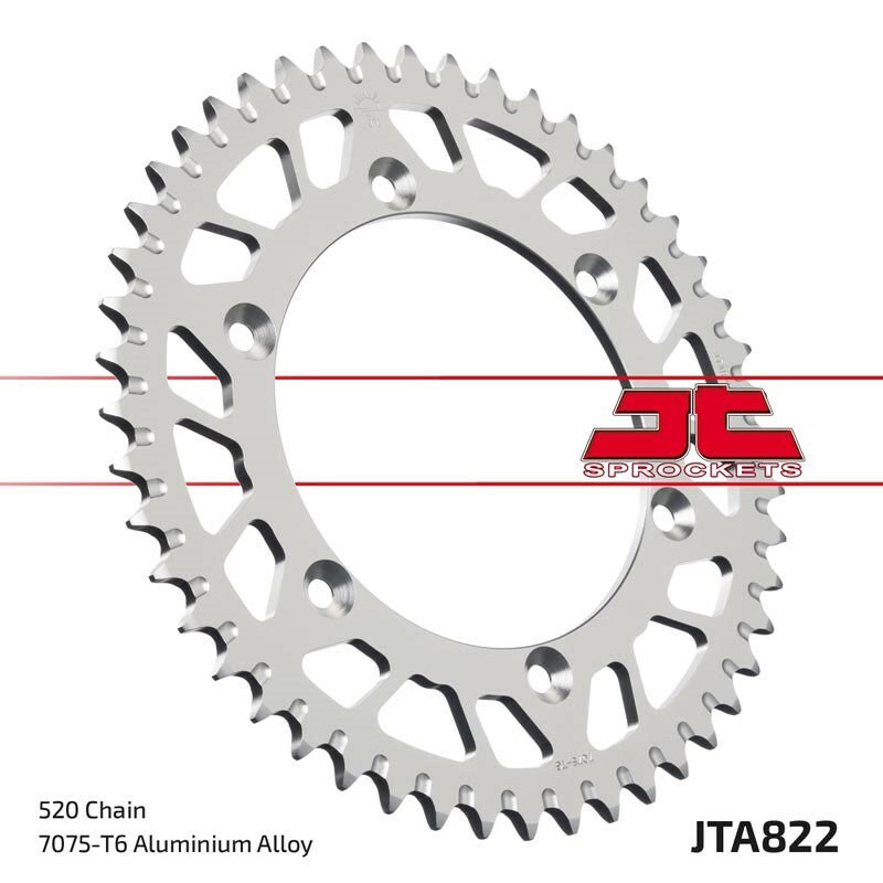 JT SPROCKETS Aluminium Ultraleichtes selbstreinigendes Kettenrad 822-520