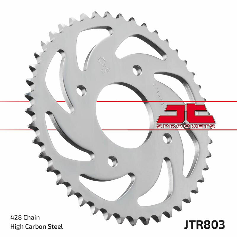 JT SPROCKETS Kettenrad 45 Zähne Stahl Ultra-Leicht Harteloxiert 428 Pitch Typ 428