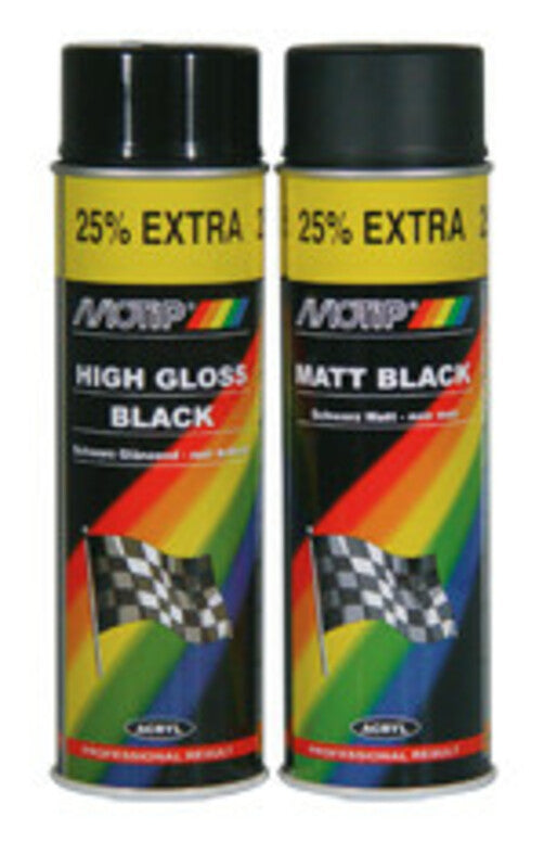 MOTIP Grundlack schwarz Seidenmatt - Spray 500ml