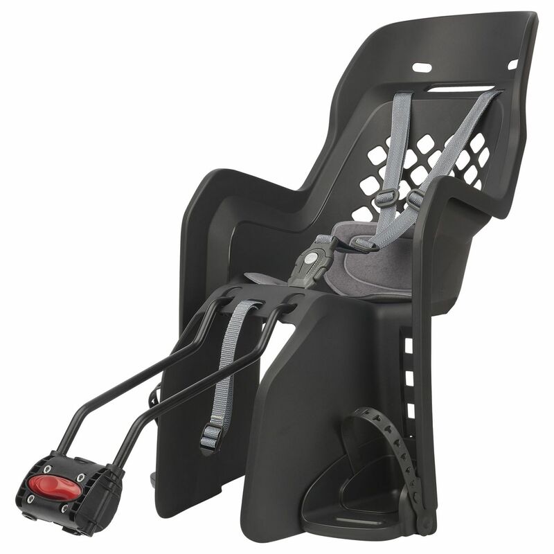 POLISPORT Joy FF 29" Rear Child Bike Seat Frame Mounting - Dark Gray/Dark Gray