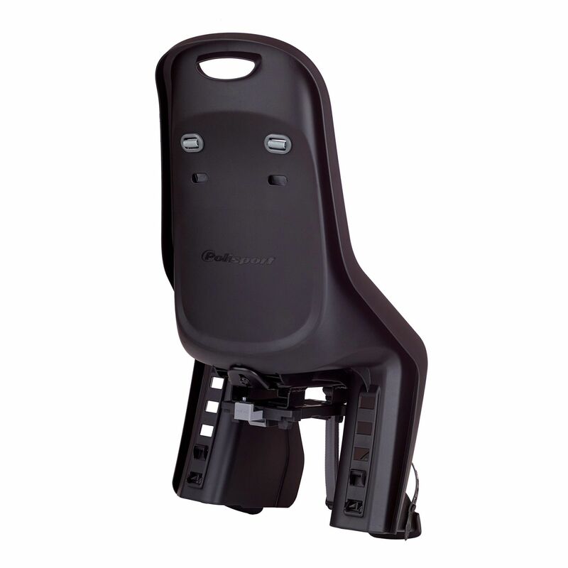 POLISPORT Bubbly Maxi Rear Child Bike Seat Carrier Mounting - Black/Dark Grey