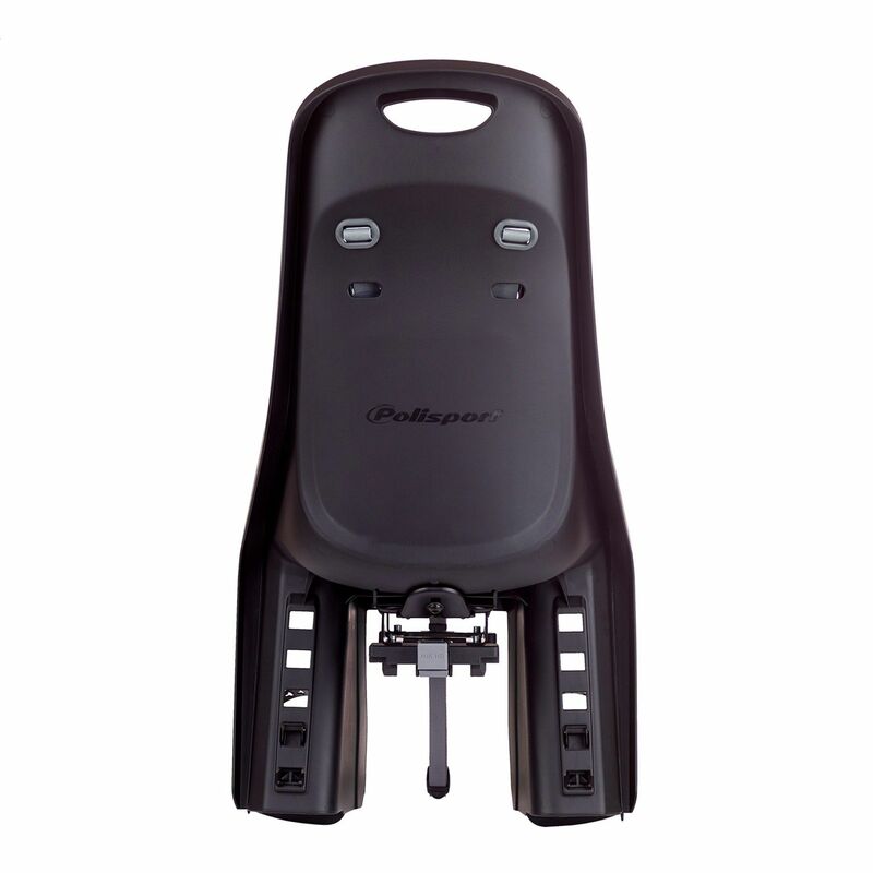 POLISPORT Bubbly Maxi Rear Child Bike Seat Carrier Mounting - Black/Dark Grey