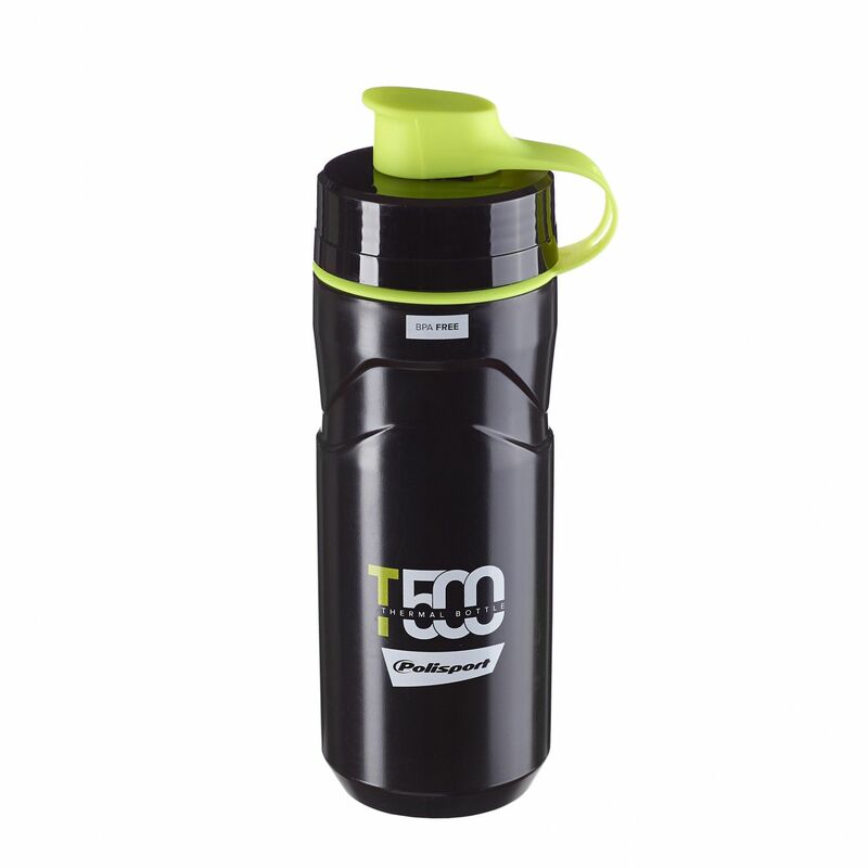 POLISPORT Thermal Bottle T500 Black/Lime Green 500/650ml