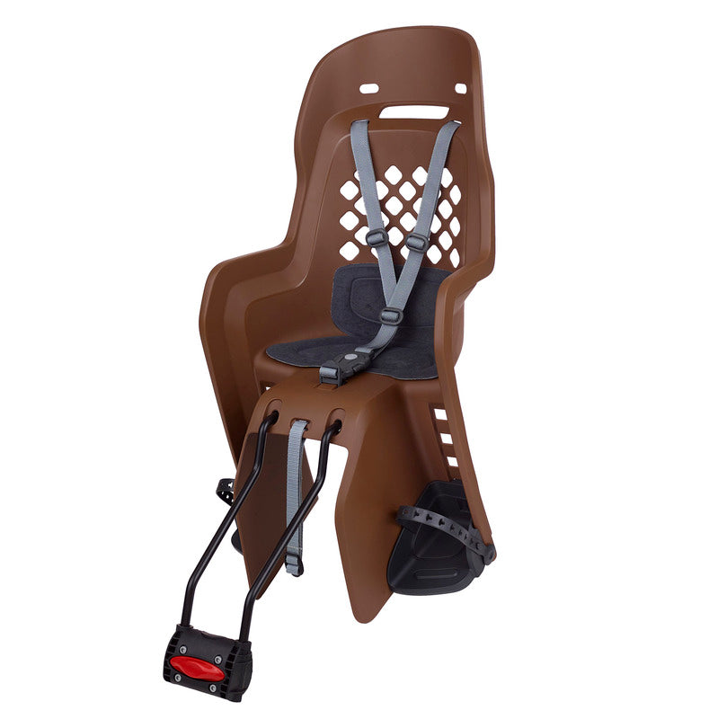 POLISPORT Joy FF 29" Rear Child Bike Seat Frame Mounting - Brown/Dark Gray