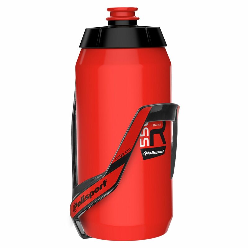 POLISPORT Bundle Kit - Holder Pro+Bottle R550 Red - 550ml