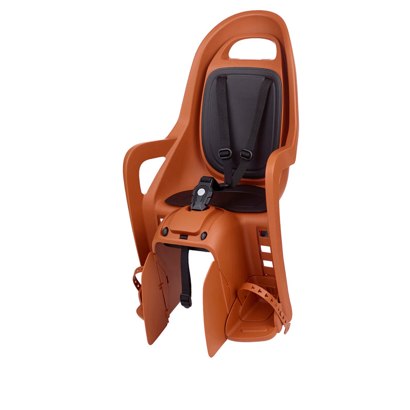 POLISPORT Groovy Maxi CFS Rear Child Bike Seat Carrier Mounting - Caramel Brown/Black