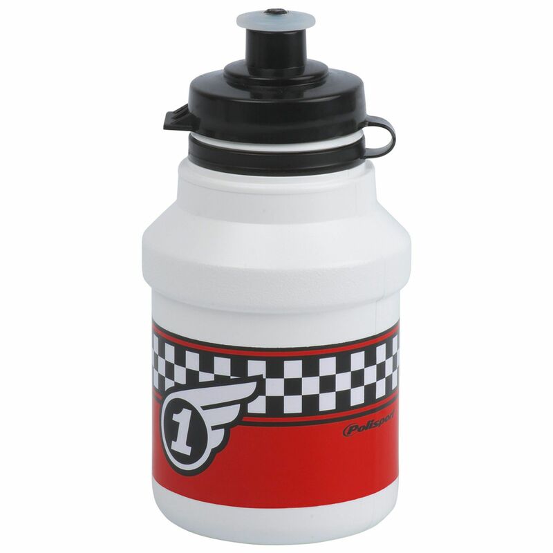 POLISPORT Water Bottle Race White Clip-On Cap 350ml