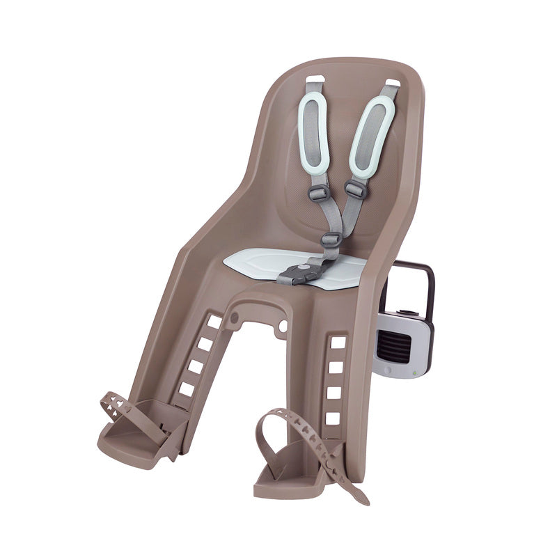 POLISPORT Bubbly Mini Plus FF Front Child Bike Seat Frame Mounting - Brown/Pastel Green
