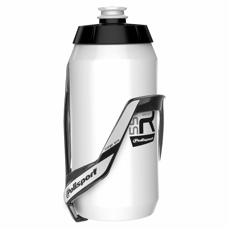 POLISPORT Bundle Kit - Holder Pro+Bottle R550 White - 550ml