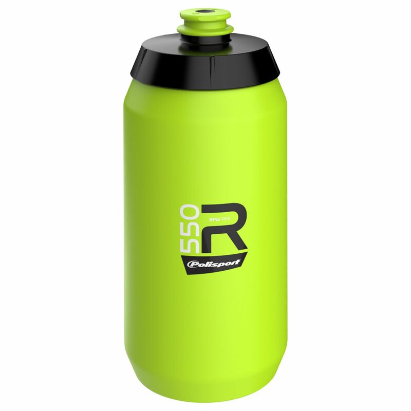 POLISPORT Water Bottle R550 Lime Green Screw-On Cap 550ml