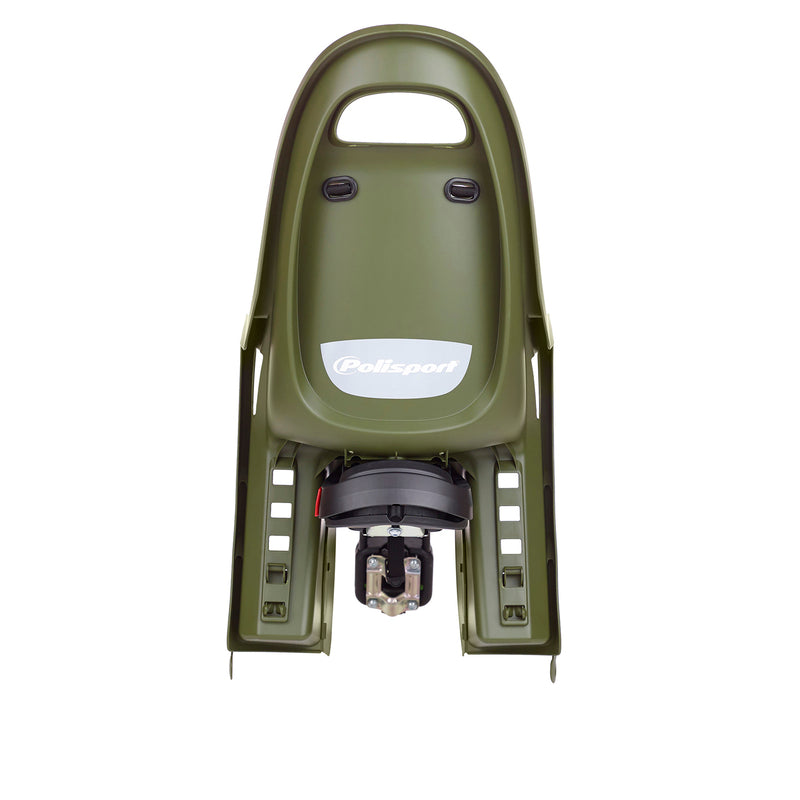 POLISPORT Groovy RS+ Rear Child Bike Seat Frame Mounting - Dark Green/Cream