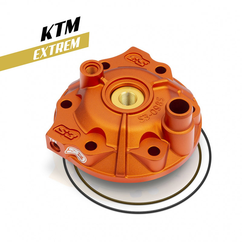 S3 Extreme Enduro Zylinderkopf & Einsatz-Kit Niedrige Kompression - Orange KTM/Husqvarna