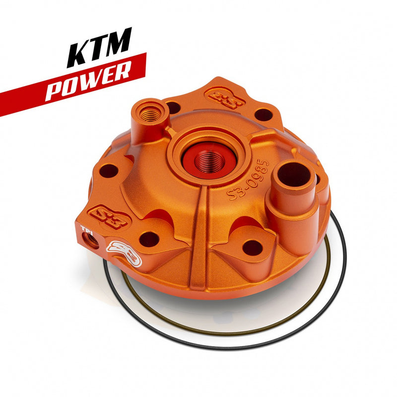 S3 Power Zylinderkopf & Einsatz-Kit Hohe-Verdichtung - Orange KTM/Husqvarna