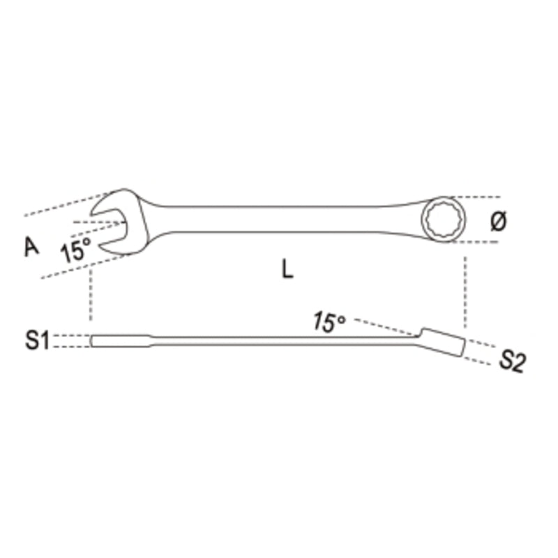 BETA Ratschen-Ringmaulschlüssel mit Umschaltfunktion - 8 mm