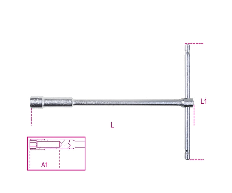 BETA Deep SechskantT-Griff Steckschlüssel - 14mm