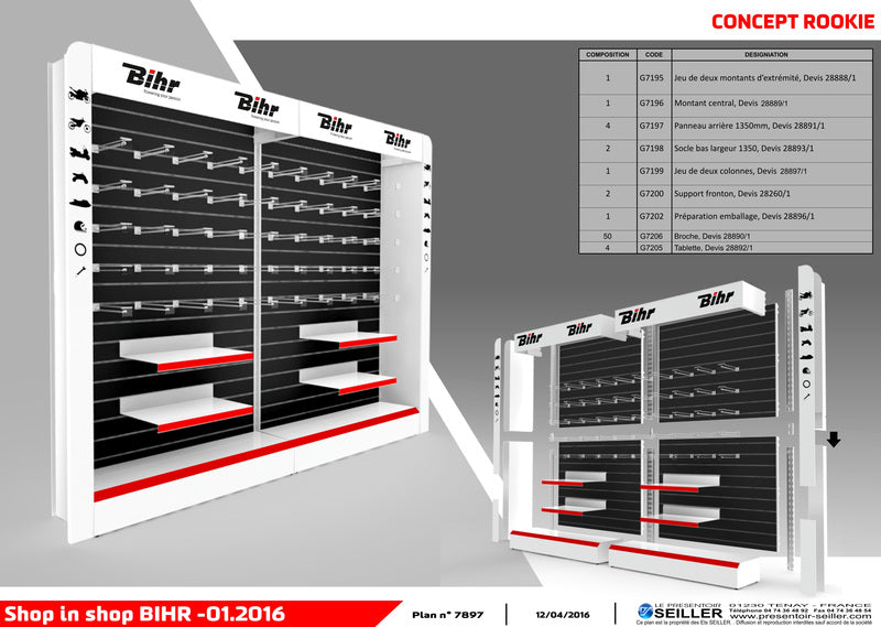 BIHR Shop-in-Shop Konzept-Corner - Configuration Rookie