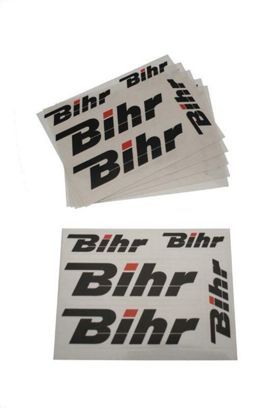 BIHR Schwarz Aufkleber