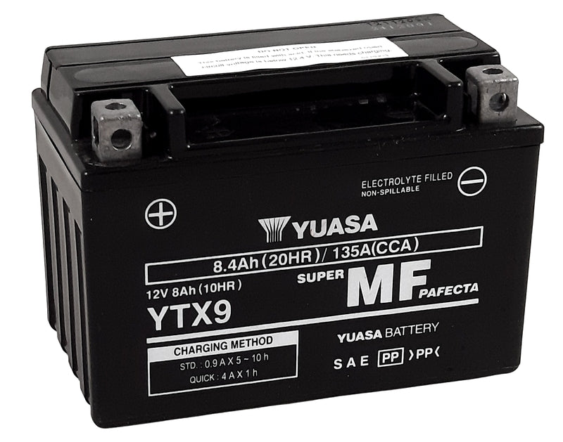 YUASA W/C Battery Maintenance Free Factory Activated - YTX9 FA