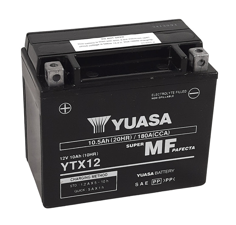YUASA W/C Batterie Wartungsfrei Werksaktiviert - YTX12 FA