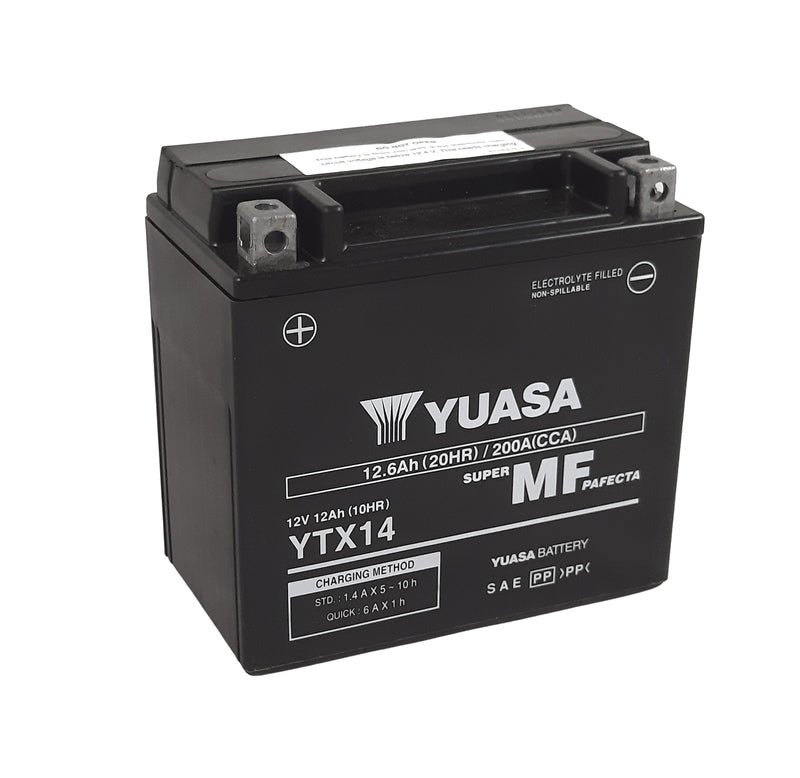 YUASA wartungsfreie Batterie werksseitig aktiviert - YTX14 FA