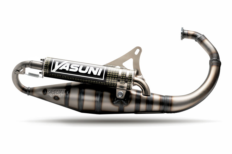 YASUNI Carrera 10 Komplett Auspuff Carbon/Kevlar - Minarelli Vertikal
