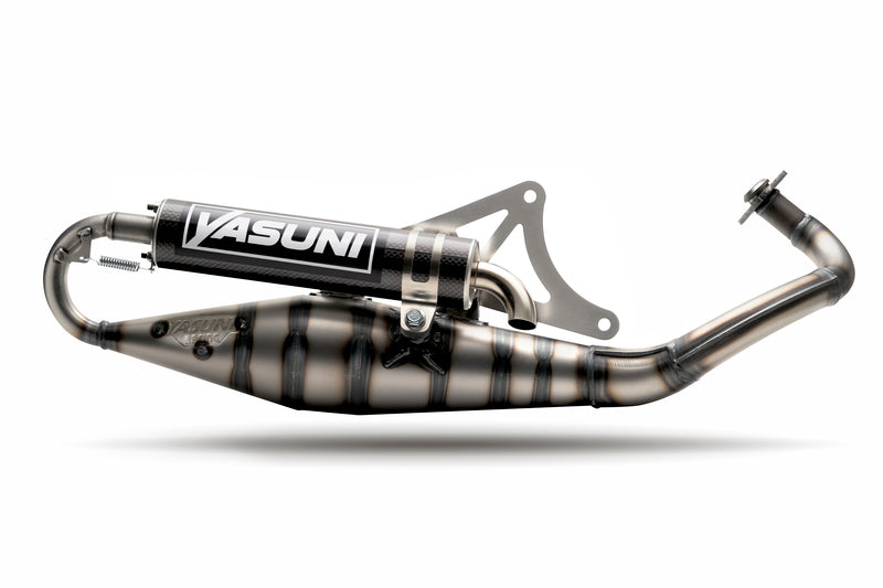 YASUNI Carrera 10 Komplett Auspuff Carbon - Piaggio