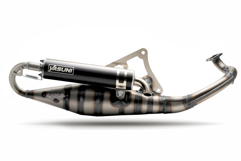 YASUNI Carrera 10 Komplett Auspuff Schwarz - Peugeot