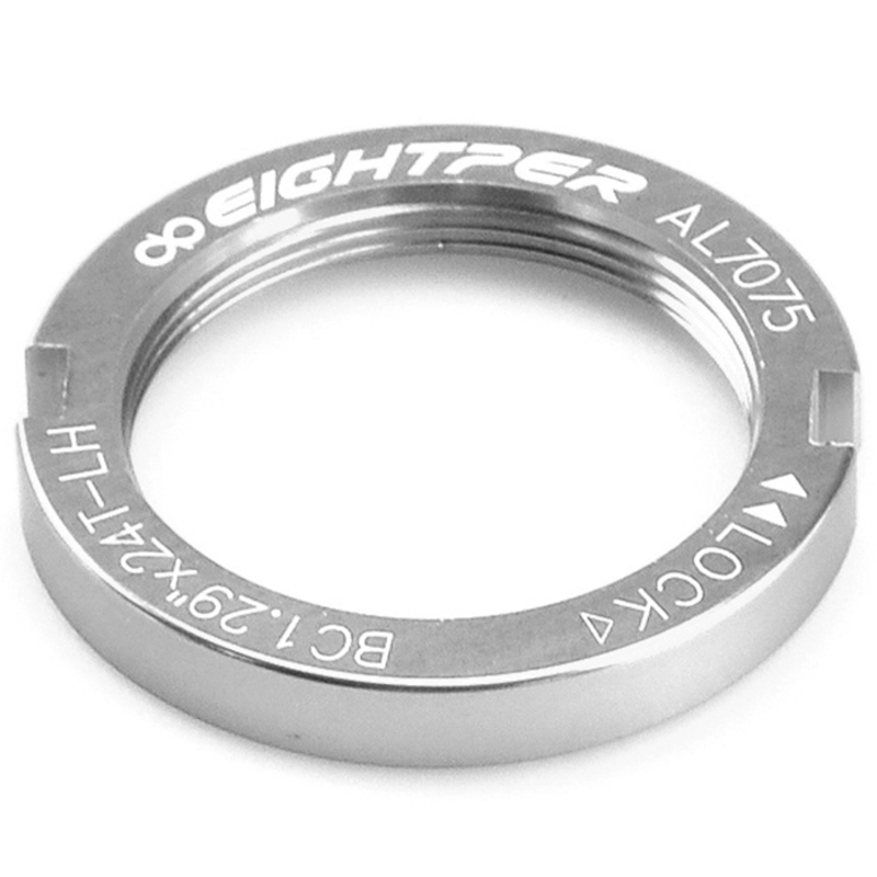 Fixie Sprocket Lockring EIGHTPER - Anodized silver