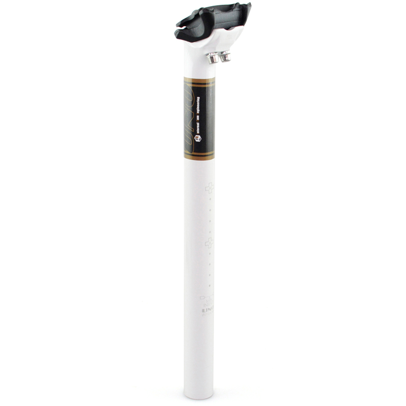 UNO TS 717 Bicycle Seatpost - 350mm Ø27.2 White/Black
